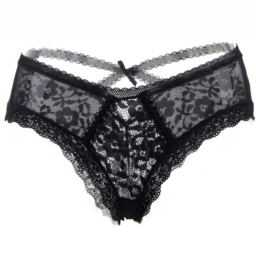 Imagen que nos facilita QUEEN LINGERIE de su producto erótico QUEEN LINGERIE - PANTIES DE ENCAJE FLORAL L/XL para nuestra categoría "MODA & LENCERÍA|Lencería Mujer|Lencería Sexy|Bragas sexys|Bragas".