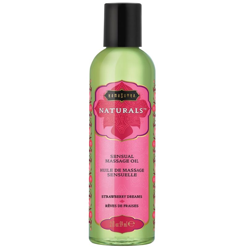 Imagen que nos facilita KAMASUTRA  COSMETICS de su producto erótico KAMASUTRA - ACEITE DE MASAJE NATURAL STRAWBERRY DREAMS 59 ML para nuestra categoría "DROGUERÍA |Para Masajes|Aceites con Sabores".