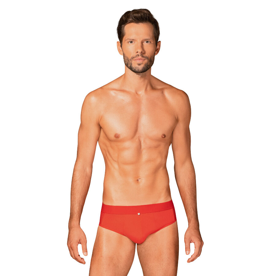 Imagen que nos facilita OBSESSIVE MEN de su producto erótico OBSESSIVE - BOLDERO BRIEFS ROJO S/M para nuestra categoría "MODA & LENCERÍA|Lencería Hombre|Slips".