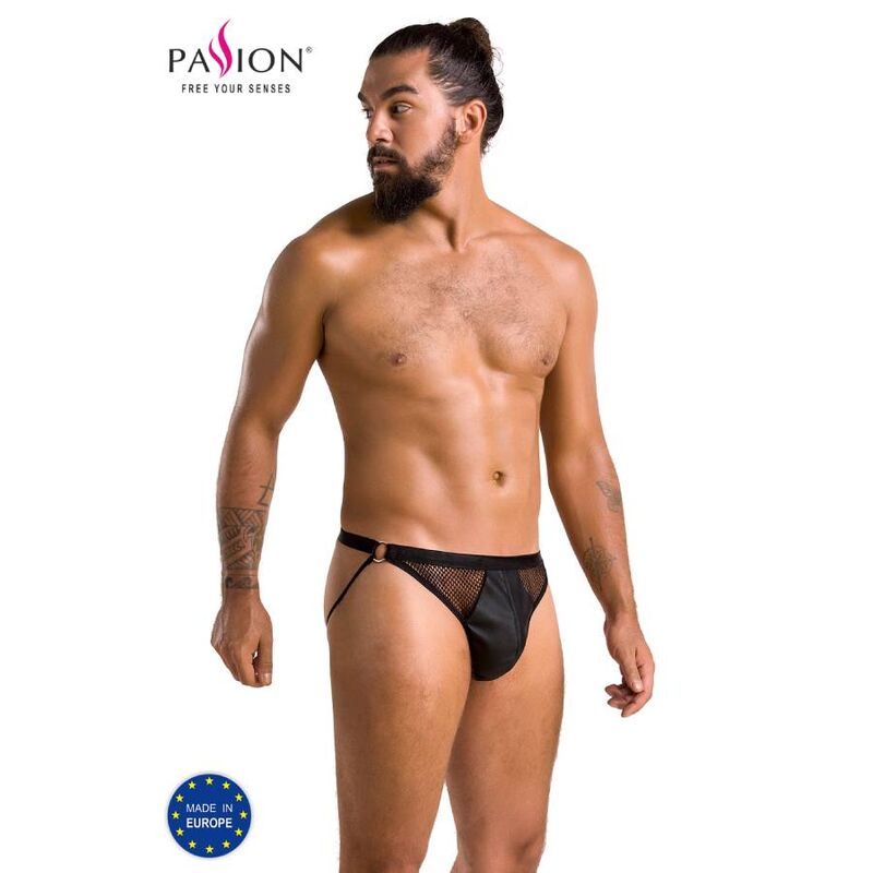 Imagen que nos facilita PASSION MEN de su producto erótico PASSION - 034 SLIP OPEN LUKE NEGRO S/M para nuestra categoría "MODA & LENCERÍA|Lencería Hombre|Jockstraps".