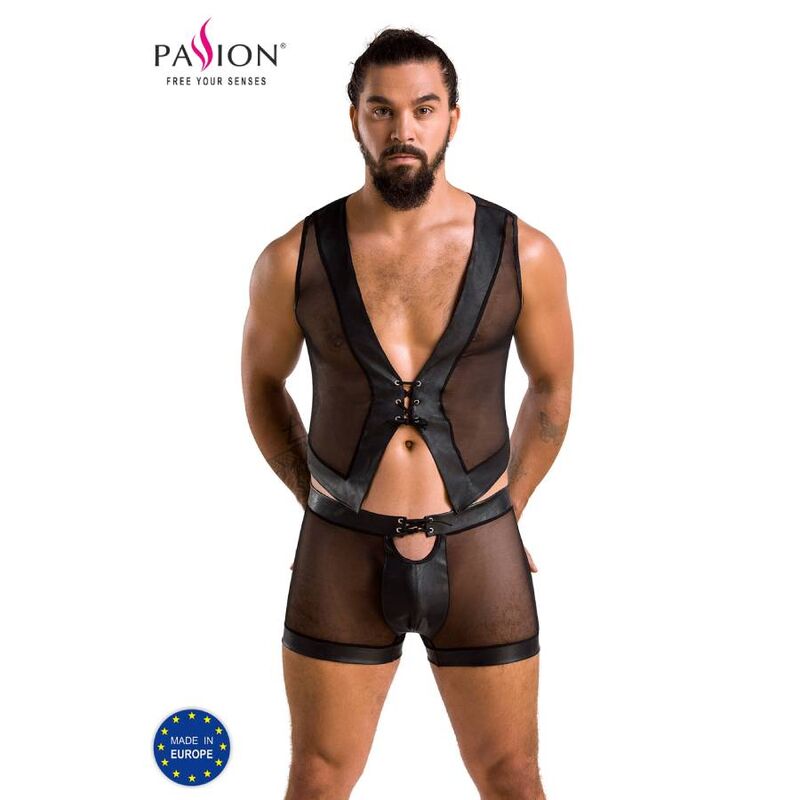 Imagen que nos facilita PASSION MEN de su producto erótico PASSION - 053 SET WILLIAM NEGRO S/M para nuestra categoría "MODA & LENCERÍA|Lencería Hombre|Packs Lencería Masculina".