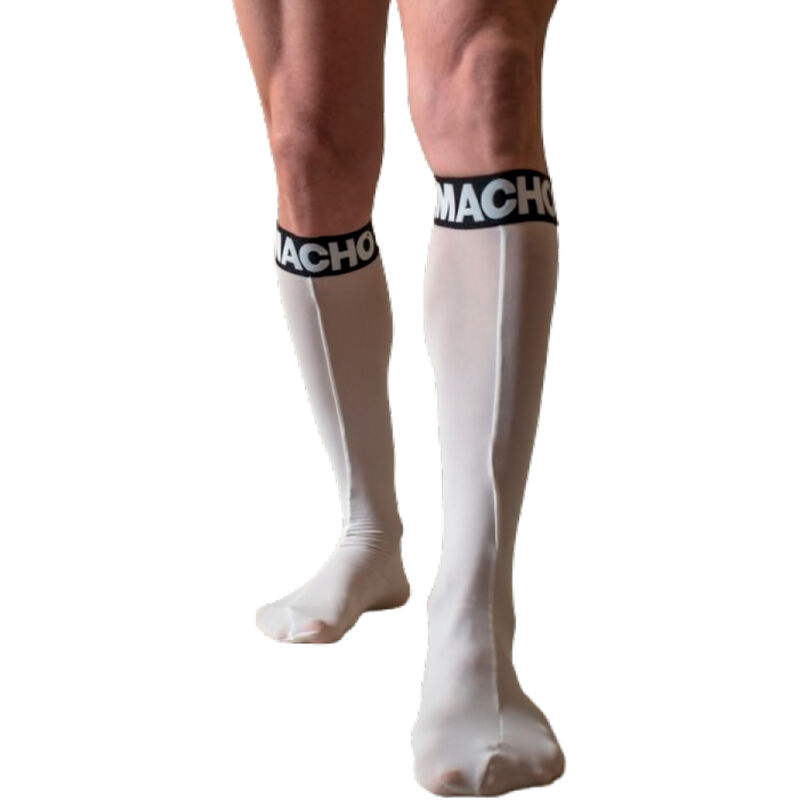 Imagen que nos facilita MACHO UNDERWEAR de su producto erótico MACHO - CALCETINES FINOS BLANCO TALLA UNICA para nuestra categoría "MODA & LENCERÍA|Lencería Hombre|Calcetines".