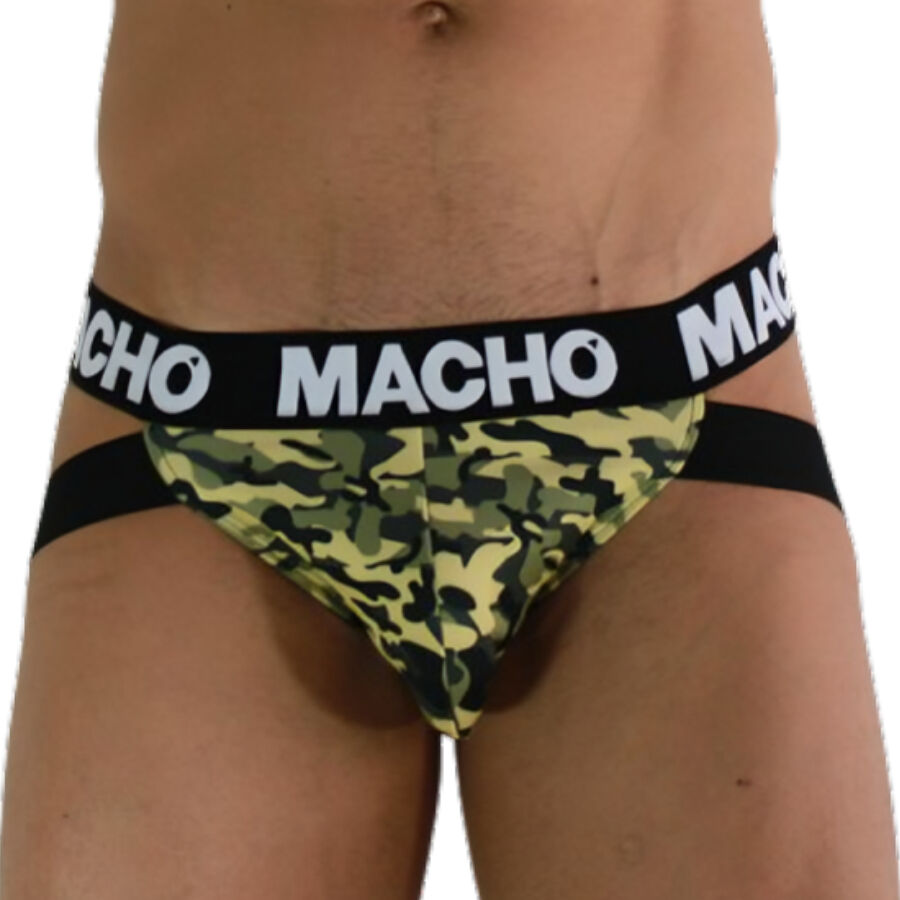 Imagen que nos facilita MACHO UNDERWEAR de su producto erótico MACHO - MX28MV JOCK MILITAR VERDE M para nuestra categoría "MODA & LENCERÍA|Lencería Hombre|Jockstraps".