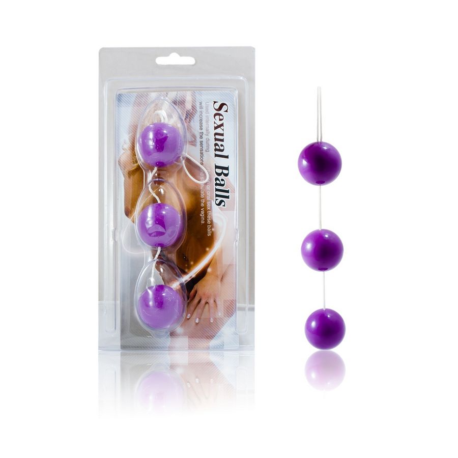 Imagen que nos facilita BAILE STIMULATING de su producto erótico BAILE - TIRA BOLAS ANALES LILAS ABS para nuestra categoría "JUGUETES BIENESTAR |Juguetes para Mujeres|Bolas Chinas|Bolas Anales".