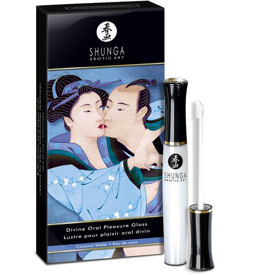 Imagen que nos facilita SHUNGA APHRODISIACS de su producto erótico SHUNGA - GLOSS LABIAL DIVINO AGUA DE COCO para nuestra categoría "DROGUERÍA |Para Sexo Oral".