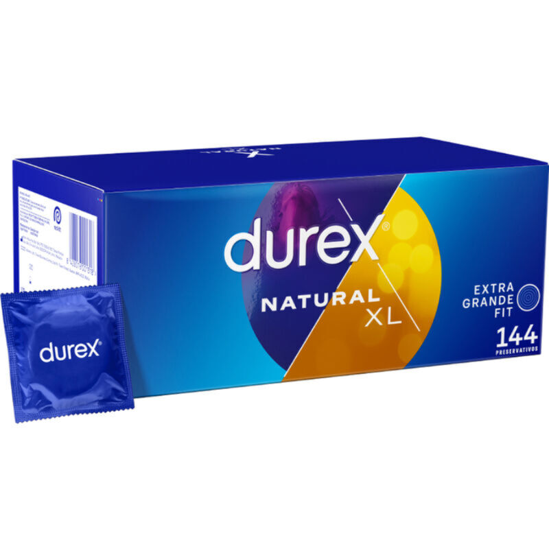 Imagen que nos facilita DUREX CONDOMS de su producto erótico DUREX - EXTRA LARGE XL 144 UNIDADES para nuestra categoría "PRESERVATIVOS |Todas las tallas|Tamaño XL (Grandes)".