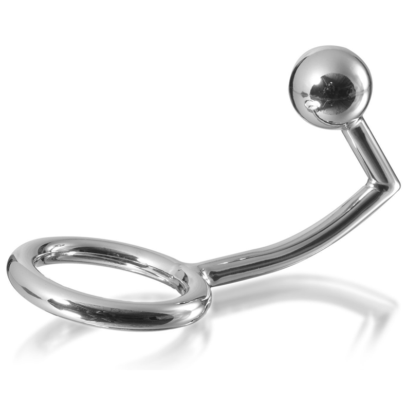 Imagen que nos facilita METAL HARD de su producto erótico METAL HARD - COCK RING ANILLO CON GANCHO INTRUDER ANAL 40MM para nuestra categoría "JUGUETES BIENESTAR |Juguetes para Hombres|Accesorios para el pene|Anillos Pene|Anillos con Plug".