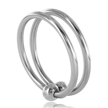 Imagen que nos facilita METAL HARD de su producto erótico METAL HARD - DOUBLE GLANS RING 28MM para nuestra categoría "BDSM & BONDAGE |Artículos BDSM|Anillas pene metal BDSM".