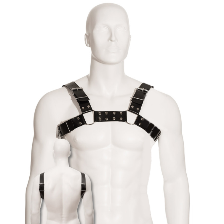 Imagen que nos facilita LEATHER BODY de su producto erótico LEATHER BODY - BLACK BULL DOG HARNESS para nuestra categoría "MODA & LENCERÍA|Lencería Hombre|Arneses Hombre".