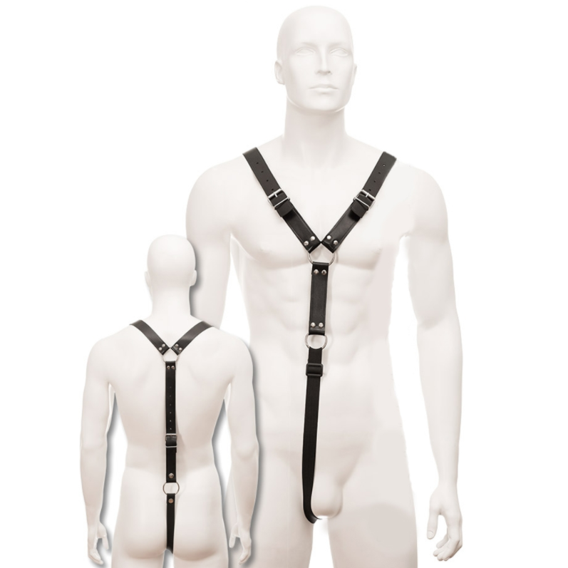 Imagen que nos facilita LEATHER BODY de su producto erótico LEATHER BODY - HARNESS MEN NEGRO para nuestra categoría "MODA & LENCERÍA|Lencería Hombre|Arneses Hombre".