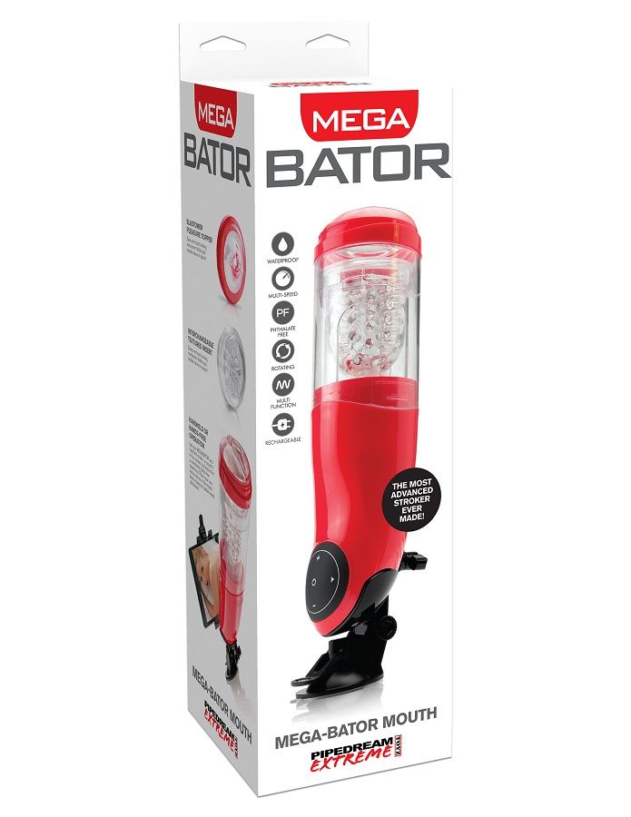 Imagen que nos facilita EXTREME TOYZ de su producto erótico EXTREME TOYZ - PDX MEGA BATOR USB MASTURBADOR MASCULINO BOCA ROJO para nuestra categoría "JUGUETES BIENESTAR |Juguetes para Hombres|Masturbadores varios".