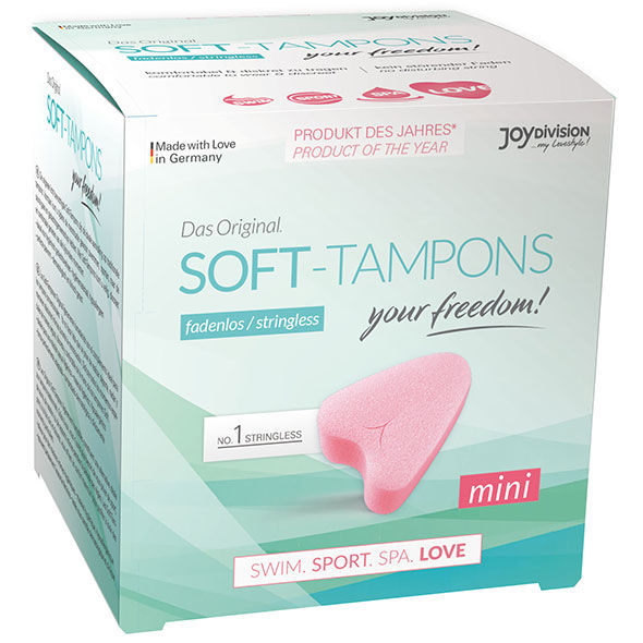 Imagen que nos facilita JOYDIVISION SOFT-TAMPONS de su producto erótico JOYDIVISION SOFT-TAMPONS - TAMPONES ORIGINALES MINI LOVE / 3UDS para nuestra categoría "DROGUERÍA |Tampón higiénico".