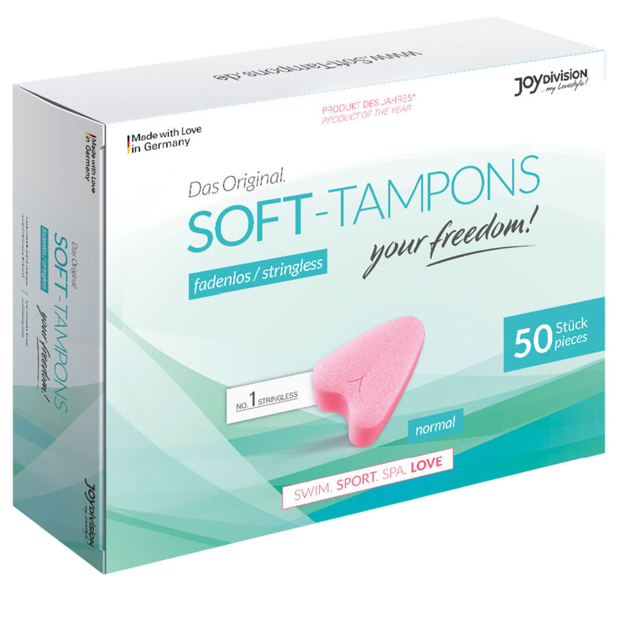 Imagen que nos facilita JOYDIVISION SOFT-TAMPONS de su producto erótico JOYDIVISION SOFT-TAMPONS - TAMPONES ORIGINALES LOVE / 50UDS para nuestra categoría "DROGUERÍA |Tampón higiénico".