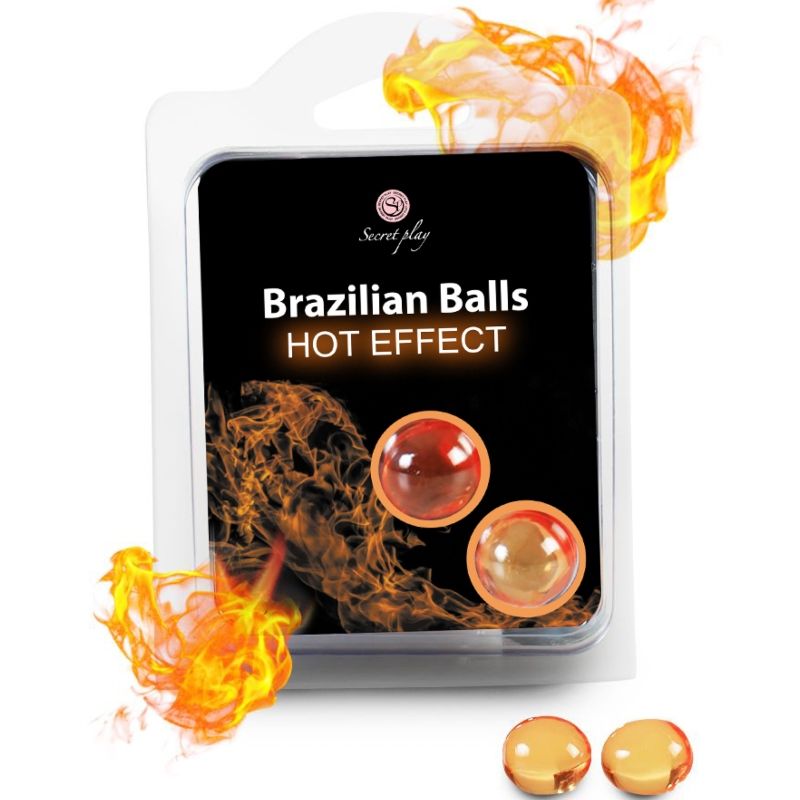 Imagen que nos facilita SECRETPLAY COSMETIC de su producto erótico SECRETPLAY - BRAZILIAN BALLS EFECTO CALOR 2 UNIDADES para nuestra categoría "DROGUERÍA |Lubricantes|Efecto Calor".