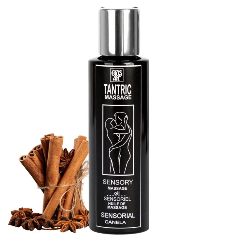 Imagen que nos facilita EROS-ART de su producto erótico EROS-ART - ACEITE MASAJE TANTRICO NATURAL Y AFRODISÍACO CANELA 100 ML para nuestra categoría "DROGUERÍA |Para Masajes|Aceites con Sabores".