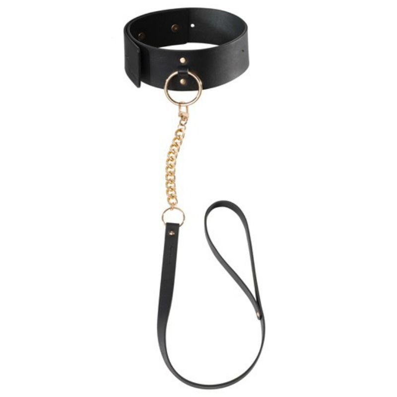 Imagen que nos facilita BIJOUX MAZE de su producto erótico BIJOUX INDISCRETS MAZE - COLLAR CON CORREA NEGRO para nuestra categoría "BDSM & BONDAGE |Bondage|Collares".