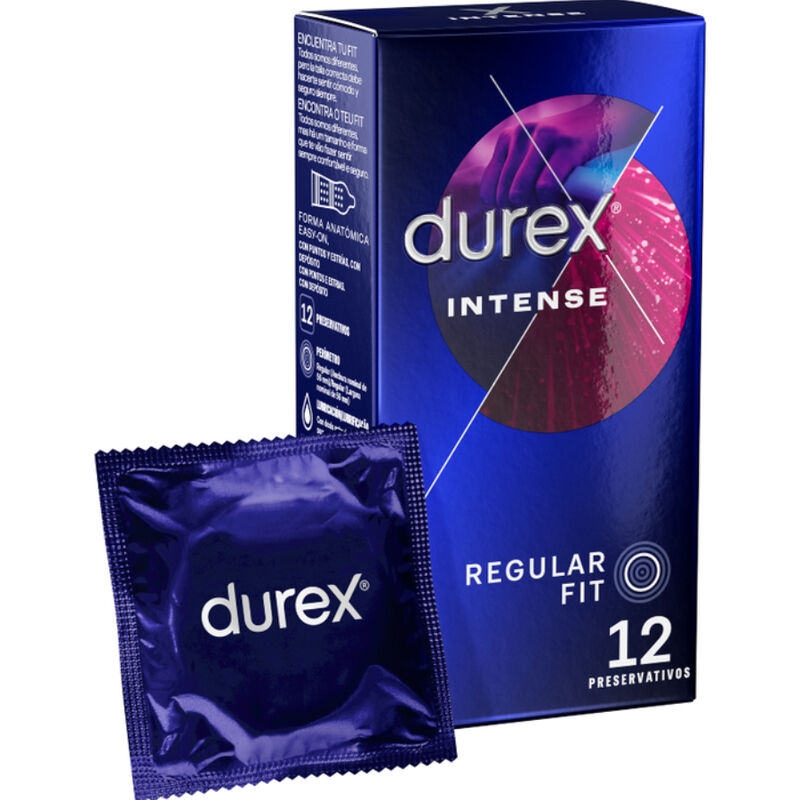 Imagen que nos facilita DUREX CONDOMS de su producto erótico DUREX - INTENSE ORGASMIC 12 UNIDADES para nuestra categoría "PRESERVATIVOS |Puntos y Estrías".