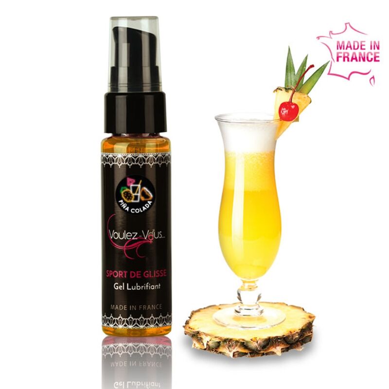 Imagen que nos facilita Voulez-Vous... de su producto erótico VOULEZ-VOUS - GEL LUBRICANTE BASE AGUA - PIÑA COLADA - 35 ML para nuestra categoría "DROGUERÍA |Lubricantes|Con deliciosos Sabores".