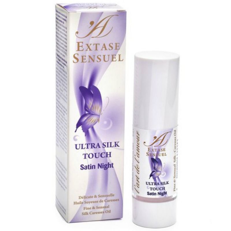 Imagen que nos facilita EXTASE SENSUAL de su producto erótico EXTASE SENSUAL - ACEITE MASAJE ULTRA SILK TOUCH SATIN NIGHT para nuestra categoría "DROGUERÍA |Para Masajes|Aceites sin sabores".