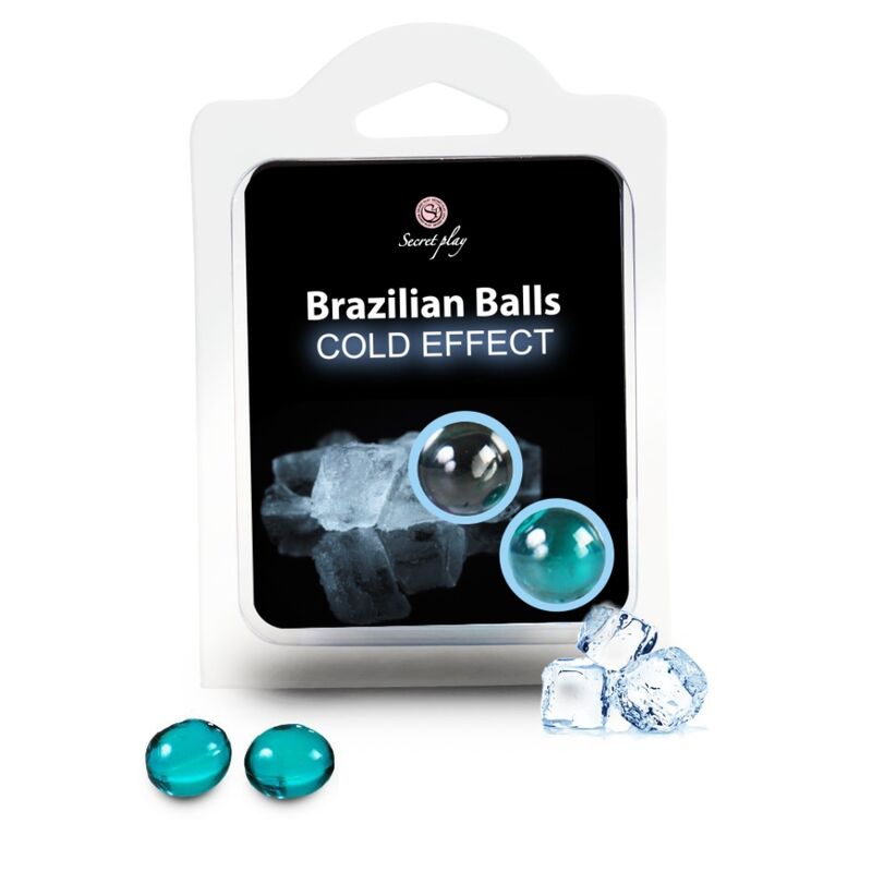 Imagen que nos facilita SECRETPLAY COSMETIC de su producto erótico SECRETPLAY - BRAZILIAN BALLS EFECTO FRIO 2 UNIDADES para nuestra categoría "DROGUERÍA |Lubricantes|Efecto Frío".