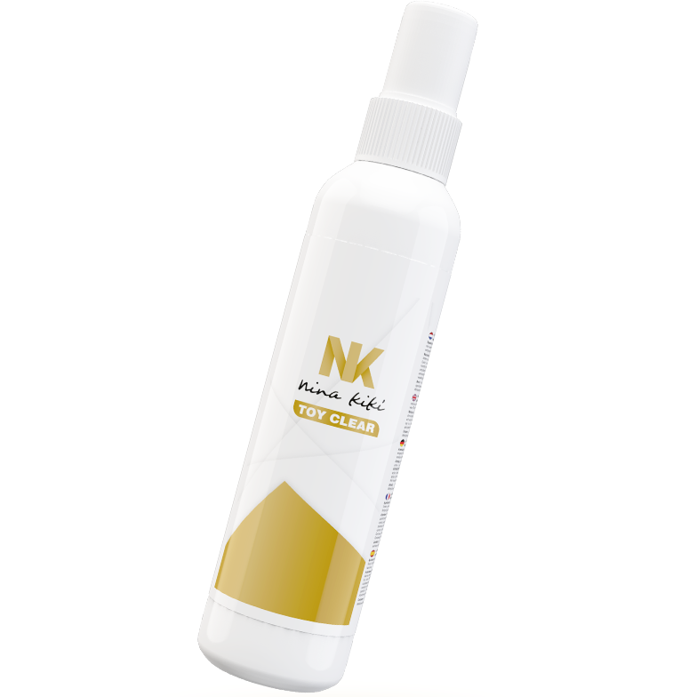 Imagen que nos facilita NINA KIKÍ de su producto erótico NINA KIKÍ - SPRAY LIMPIADOR DE JUGUETES 150 ML para nuestra categoría "DROGUERÍA |Desinfección  y Mantenimiento |Desinfectante Juguetes".