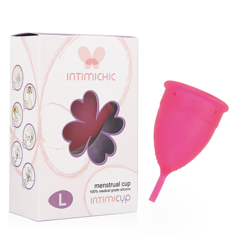 Imagen que nos facilita INTIMICHIC de su producto erótico INTIMICHIC - COPA MENSTRUAL SILICONA MEDICA - TALLA L para nuestra categoría "DROGUERÍA |Copas vaginales".