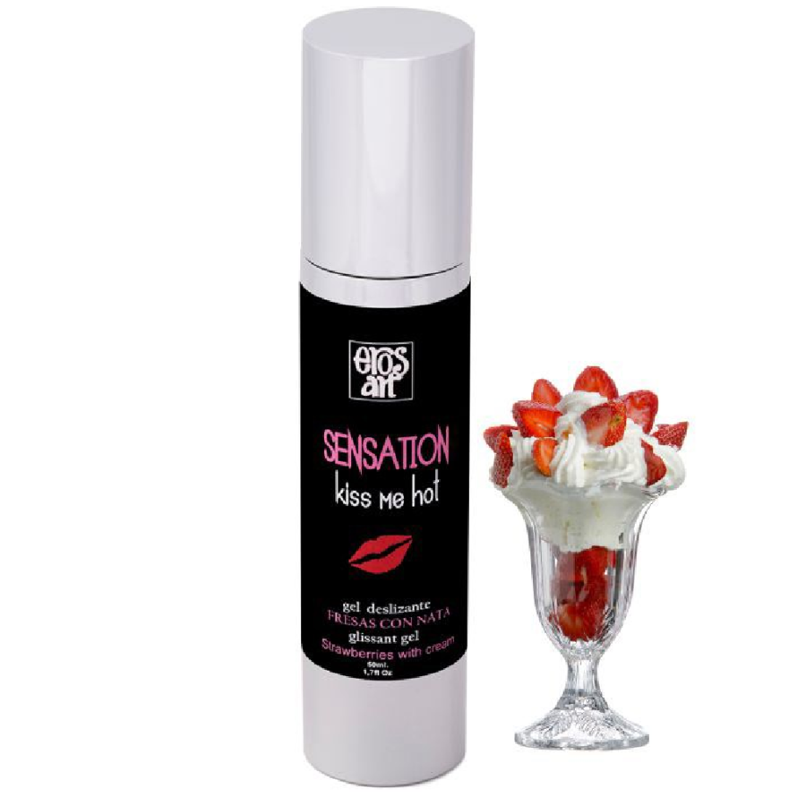 Imagen que nos facilita EROS-ART de su producto erótico EROS-ART - SENSATTION LUBRICANTE NATURAL FRESAS CON NATA 50 ML para nuestra categoría "DROGUERÍA |Lubricantes|Con deliciosos Sabores".