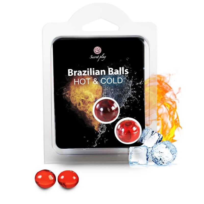 Imagen que nos facilita SECRETPLAY COSMETIC de su producto erótico SECRETPLAY - BRAZILIAN BALLS EFECTO CALOR & FRIO  2 UNIDADES para nuestra categoría "DROGUERÍA |Lubricantes|Efecto Frío".