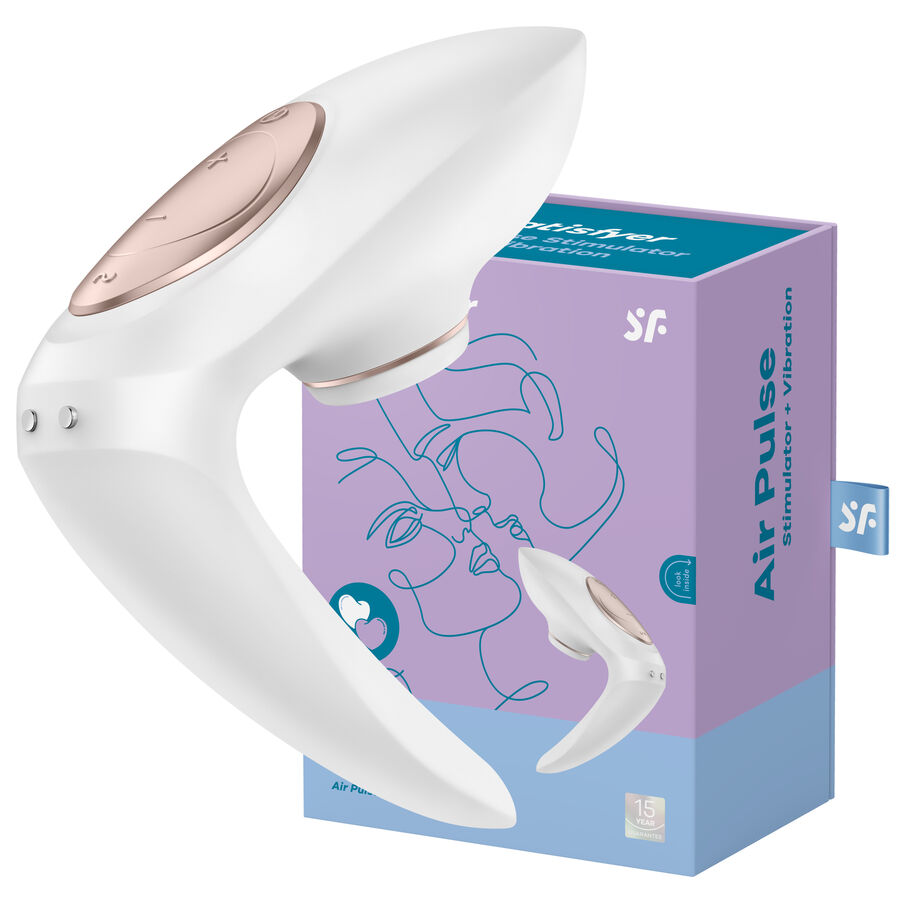 Imagen que nos facilita SATISFYER AIR PULSE de su producto erótico SATISFYER - PRO 4 COUPLES EDICIÓN 2020 para nuestra categoría "JUGUETES BIENESTAR |Juguetes para Mujeres|Estimuladores|Succionadores sin vibración".