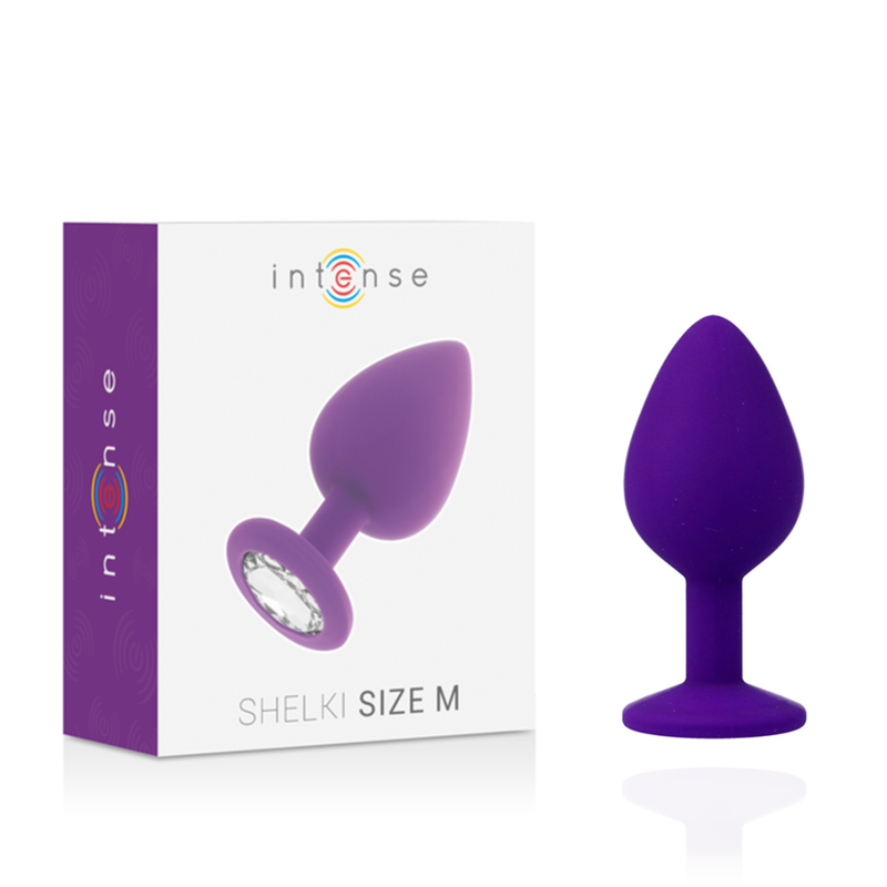 Imagen que nos facilita INTENSE ANAL TOYS de su producto erótico INTENSE - SHELKI M PLUG ANAL LILA para nuestra categoría "JUGUETES BIENESTAR |Anal|Plugs Anales".