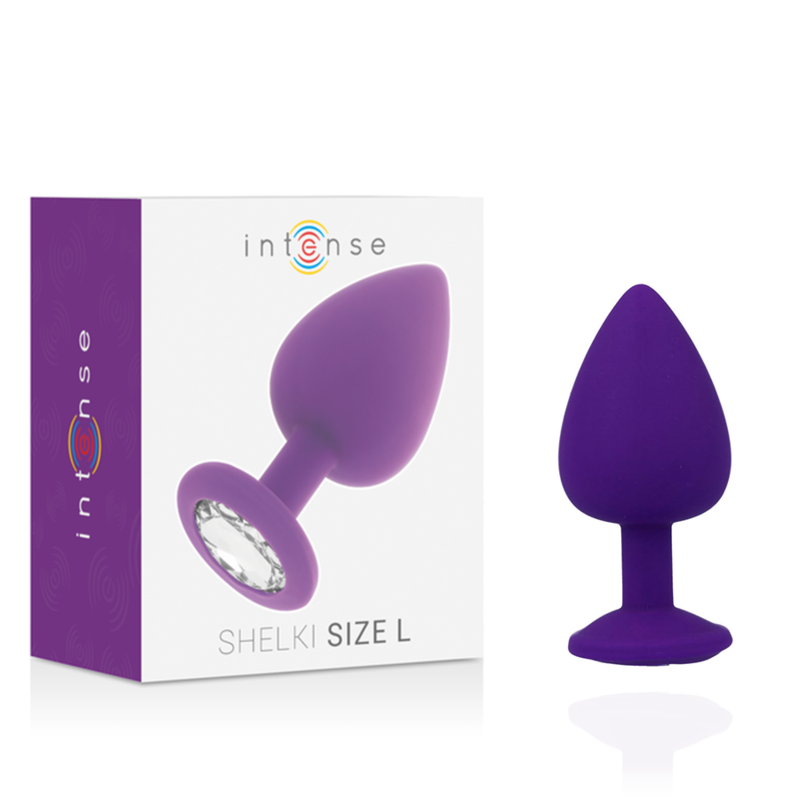 Imagen que nos facilita INTENSE ANAL TOYS de su producto erótico INTENSE - SHELKI L PLUG ANAL LILA para nuestra categoría "JUGUETES BIENESTAR |Anal|Plugs Anales".