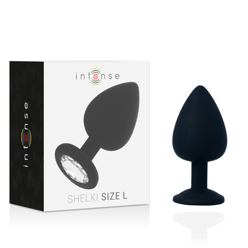 Imagen que nos facilita INTENSE ANAL TOYS de su producto erótico INTENSE - SHELKI L PLUG ANAL NEGRO para nuestra categoría "JUGUETES BIENESTAR |Anal|Plugs Anales".