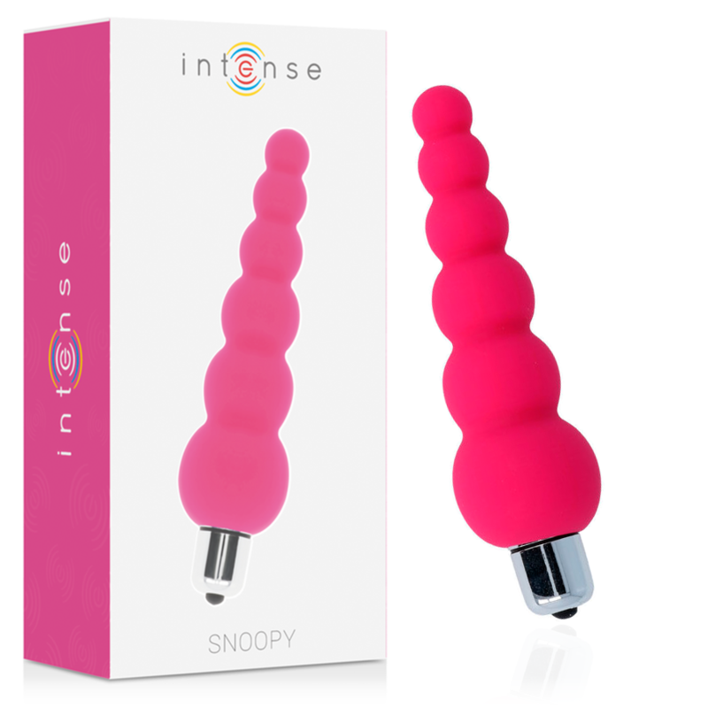 Imagen que nos facilita INTENSE ANAL TOYS de su producto erótico INTENSE - SNOOPY 7 SPEEDS SILICONE ROSA INTENSO para nuestra categoría "JUGUETES BIENESTAR |Anal|Vibradores Anales".