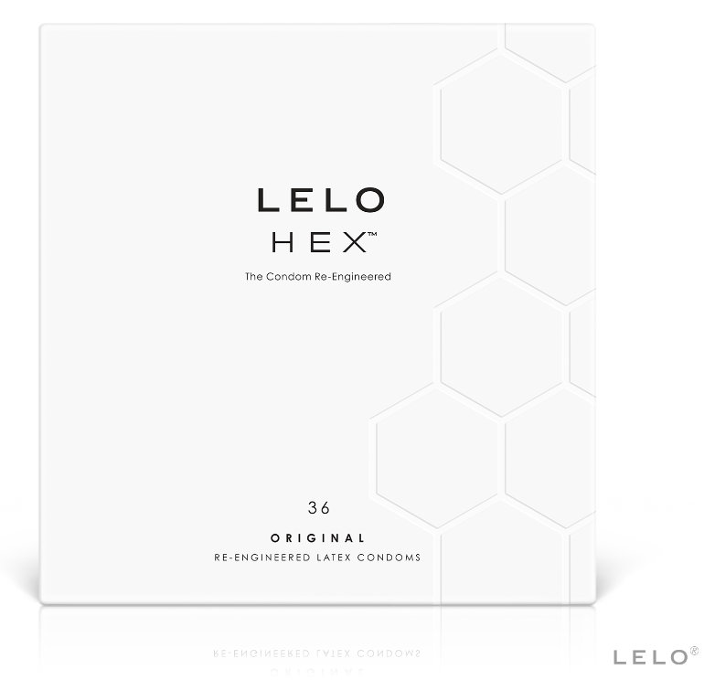 Imagen que nos facilita LELO de su producto erótico LELO - HEX PRESERVATIVO CAJA 36 UDS para nuestra categoría "PRESERVATIVOS |Puntos y Estrías".