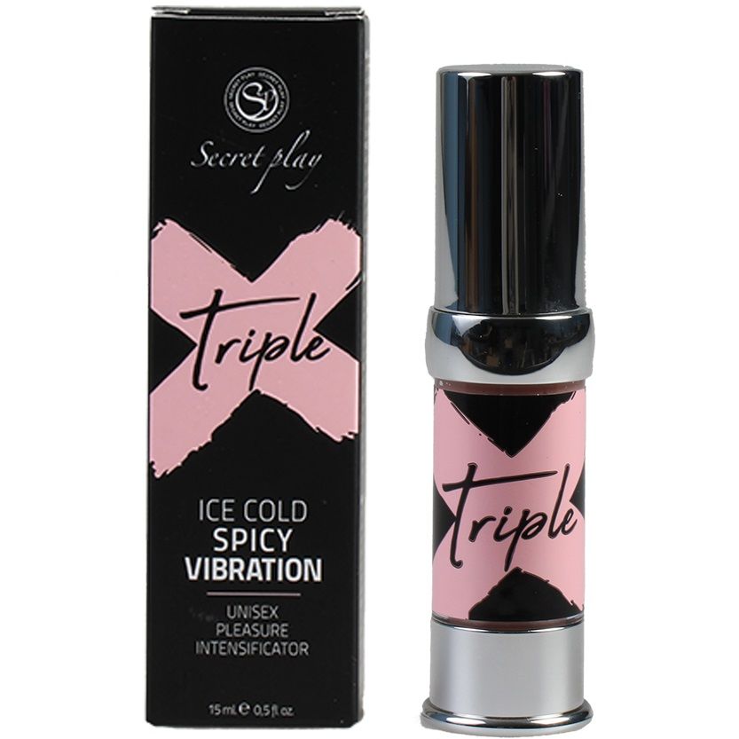 Imagen que nos facilita SECRETPLAY COSMETIC de su producto erótico SECRETPLAY - TRIPLE X UNISEX PLEASURE INTENSIFICATOR para nuestra categoría "DROGUERÍA |Estimulantes para Ellas|Vibrador Líquido".