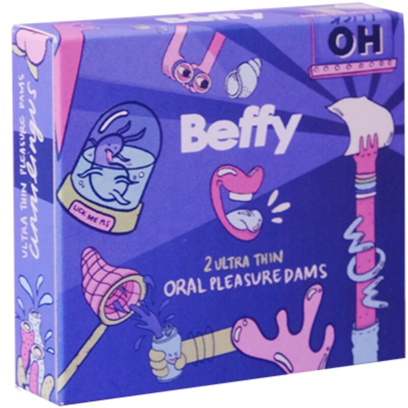 Imagen que nos facilita BEFFY de su producto erótico BEFFY - SEXO ORAL CONDOM para nuestra categoría "PRESERVATIVOS |Protección Sexo Oral".