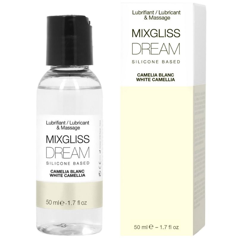 Imagen que nos facilita MIXGLISS de su producto erótico MIXGLISS - DREAM LUBRICANTE SILICONA CAMELIA BLANCA 50 ML para nuestra categoría "DROGUERÍA |Lubricantes|Con deliciosos Sabores".