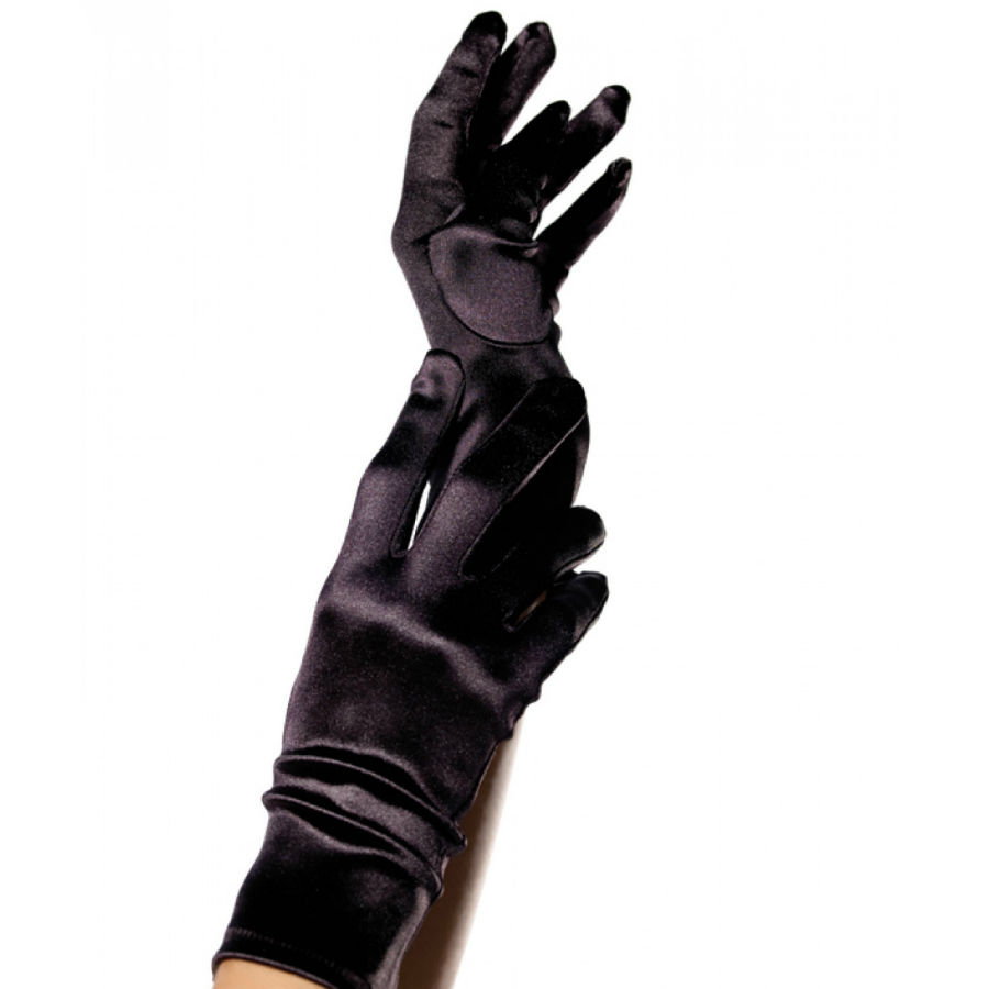 Imagen que nos facilita LEG AVENUE ACCESSORIES de su producto erótico LEG AVENUE - GUANTES SATIN NEGRO para nuestra categoría "MODA & LENCERÍA|Lencería Mujer|Accesorios|Guantes para lencería".