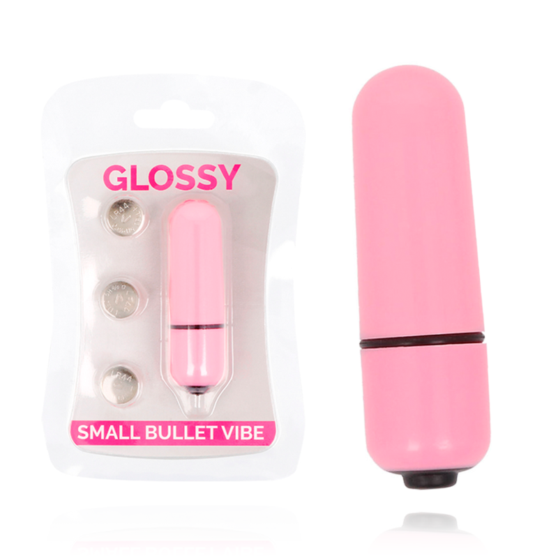 Imagen que nos facilita GLOSSY de su producto erótico GLOSSY - SMALL BALA VIBRADORA ROSA para nuestra categoría "JUGUETES BIENESTAR |Vibradores|Mini vibradores".