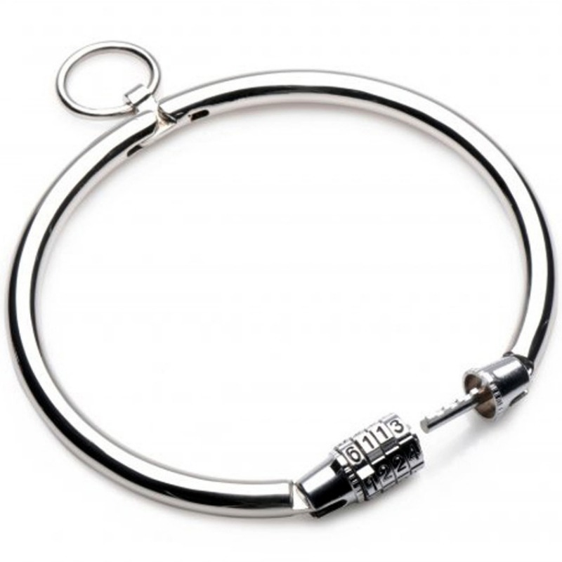 Imagen que nos facilita METAL HARD de su producto erótico METAL HARD - COLLAR METAL CIERRE POR COMBINACION 13.5 CM para nuestra categoría "BDSM & BONDAGE |Bondage|Collares".