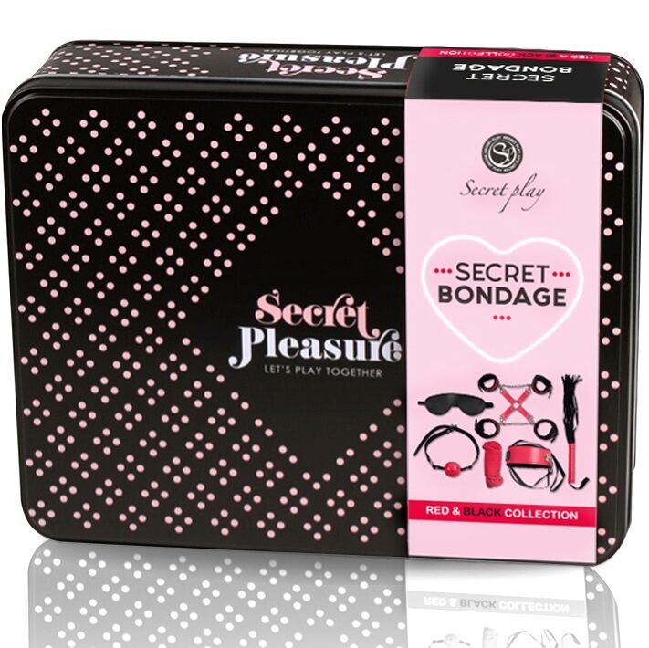 Imagen que nos facilita SECRETPLAY 100% FETISH de su producto erótico SECRETPLAY - BDSM SET 6 PIEZAS RED COLLECTION para nuestra categoría "JUGUETES BIENESTAR |Kits juguetes sexuales".