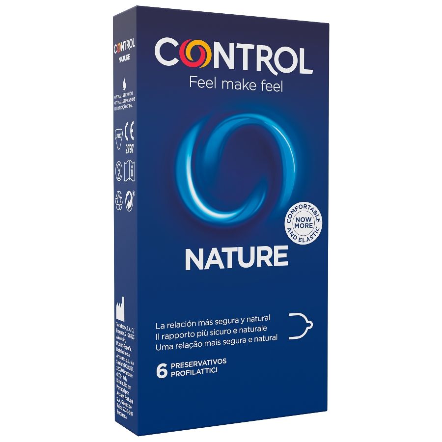 Imagen que nos facilita CONTROL CONDOMS de su producto erótico CONTROL - ADAPTA NATURE PRESERVATIVOS 6 UNIDADES para nuestra categoría "PRESERVATIVOS |Normales".