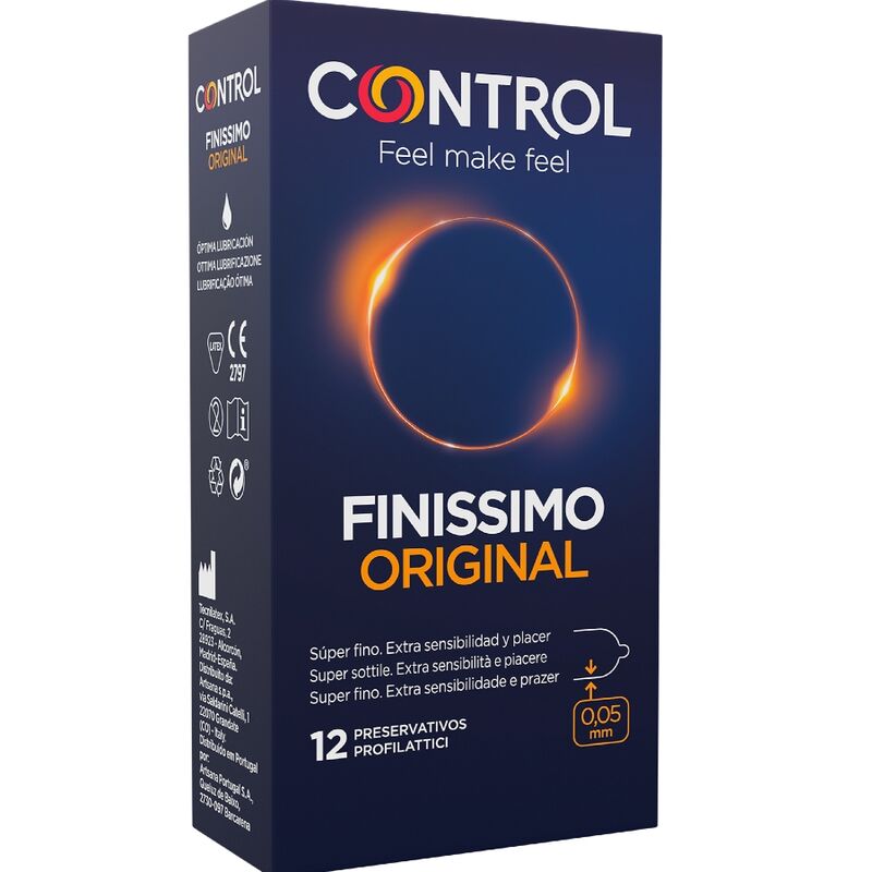 Imagen que nos facilita CONTROL CONDOMS de su producto erótico CONTROL - FINISSIMO PRESERVATIVOS 12 UNIDADES para nuestra categoría "PRESERVATIVOS |Sensitivos".