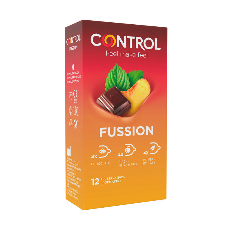 Imagen que nos facilita CONTROL CONDOMS de su producto erótico CONTROL - FUSSION PRESERVATIVOS 12 UNIDADES para nuestra categoría "PRESERVATIVOS |Sabores".