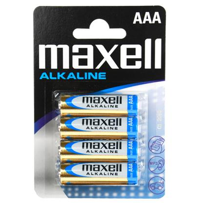 Imagen que nos facilita MAXELL de su producto erótico MAXELL - BATTERY ALCALINA AAA LR03 BLISTER*4 EU para nuestra categoría "ARTÍCULOS VARIOS|Pilas|Pilas Alcalinas".