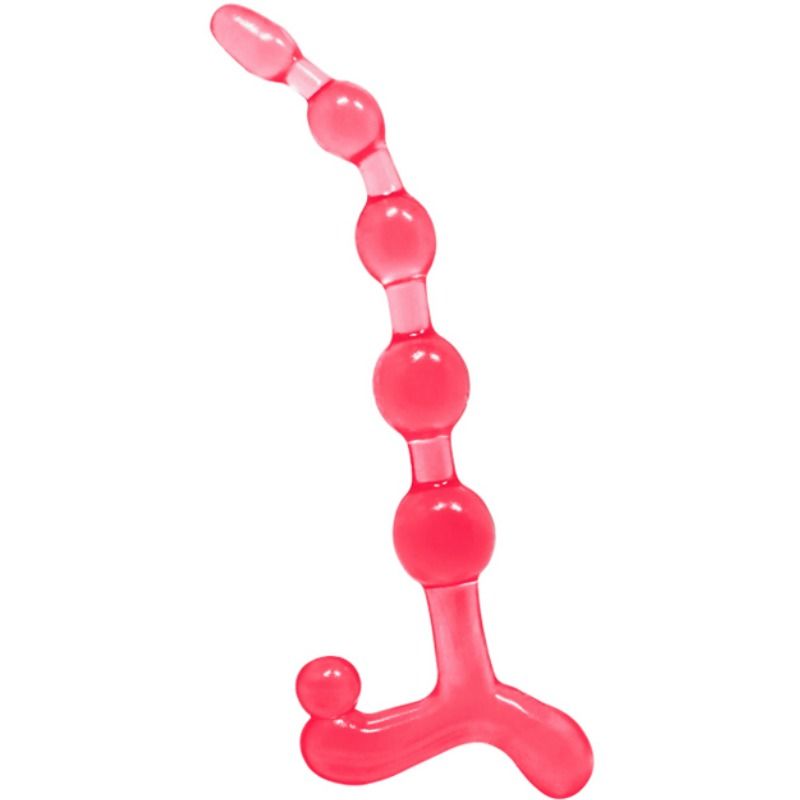 Imagen que nos facilita BAILE ANAL de su producto erótico BAILE - BENDY TWIST BOLAS ANALES ROJAS para nuestra categoría "JUGUETES BIENESTAR |Anal|Dildos Anales".