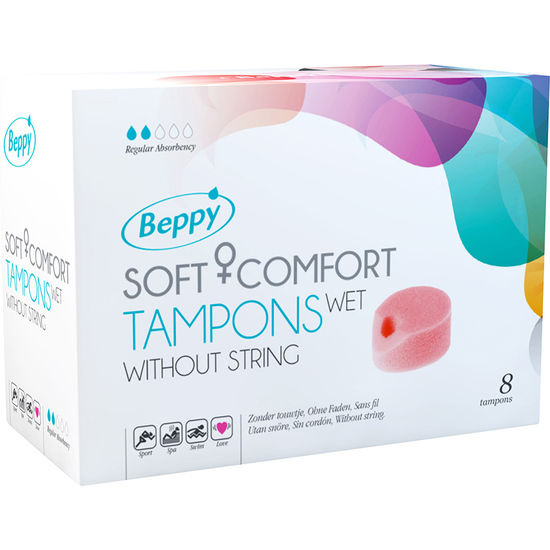 Imagen que nos facilita BEPPY de su producto erótico BEPPY - TAMPONES LUBRICADOS 8 UDS para nuestra categoría "DROGUERÍA |Tampón higiénico".