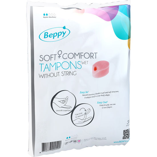 Imagen que nos facilita BEPPY de su producto erótico BEPPY - TAMPONES LUBRICADOS 30 UDS para nuestra categoría "DROGUERÍA |Tampón higiénico".