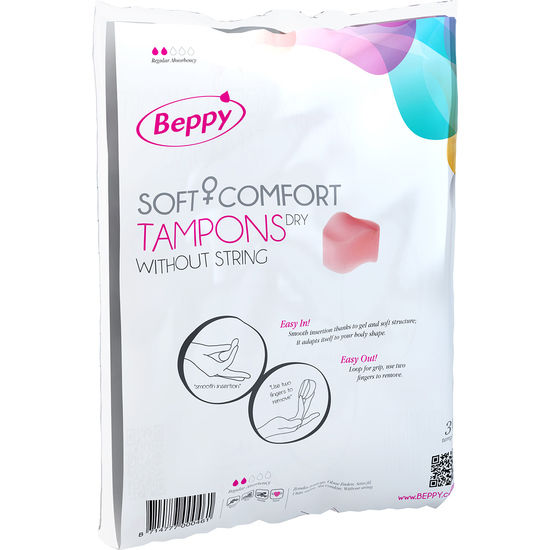 Imagen que nos facilita BEPPY de su producto erótico BEPPY - TAMPONES CLASICOS 30 UDS para nuestra categoría "DROGUERÍA |Tampón higiénico".