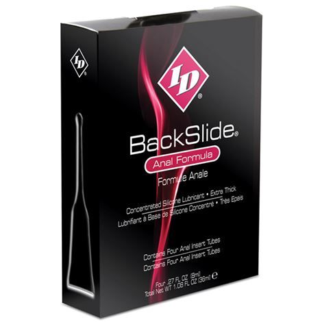 Imagen que nos facilita ID BACK SLIDE de su producto erótico ID BACKSLIDE - ANAL FORMULA 4 TUBOS ANALES 8ML para nuestra categoría "DROGUERÍA |Lubricantes|Anal con Relajante".